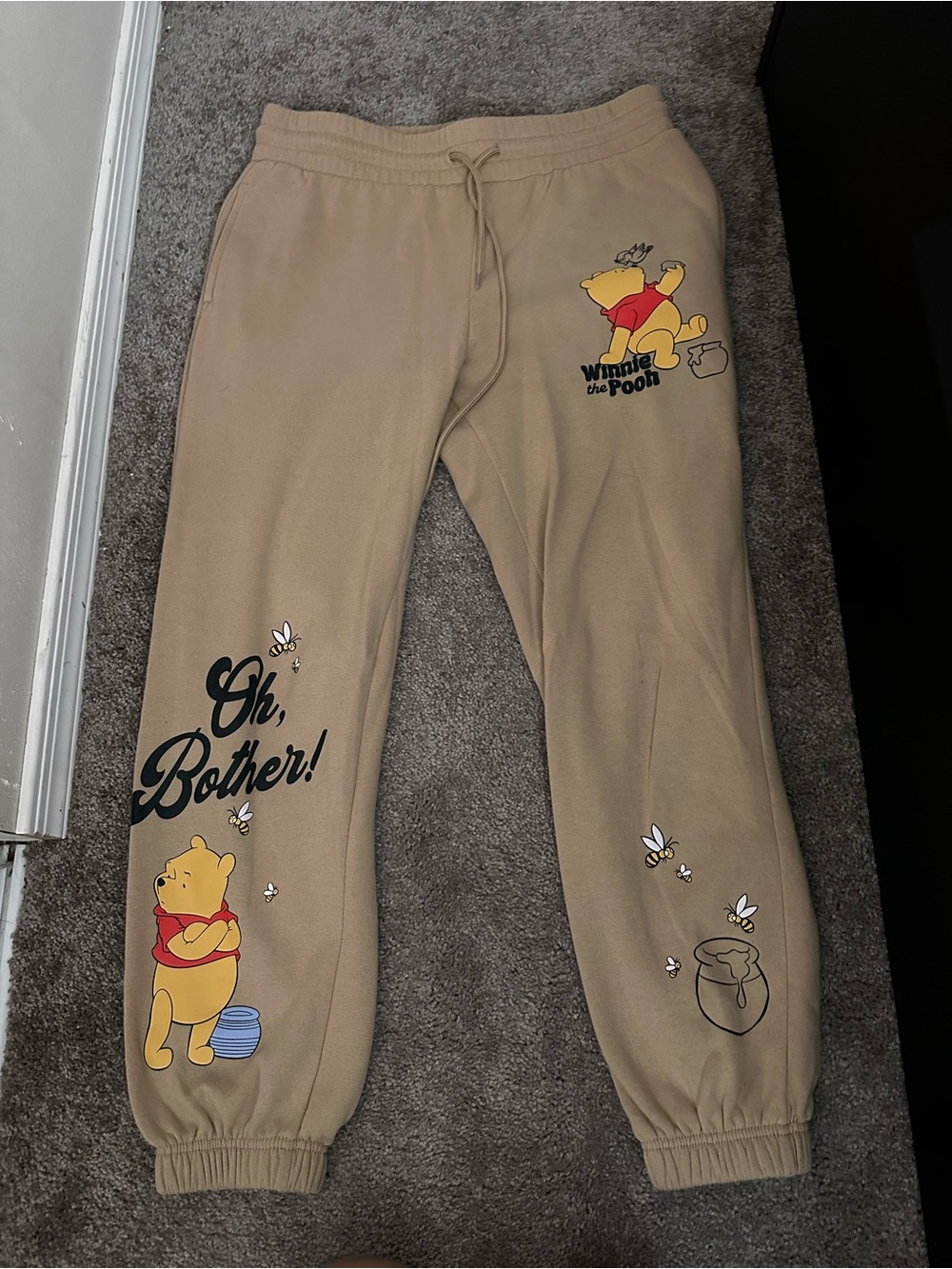 Winnie the Pooh Tan Jogger Size Medium 0548